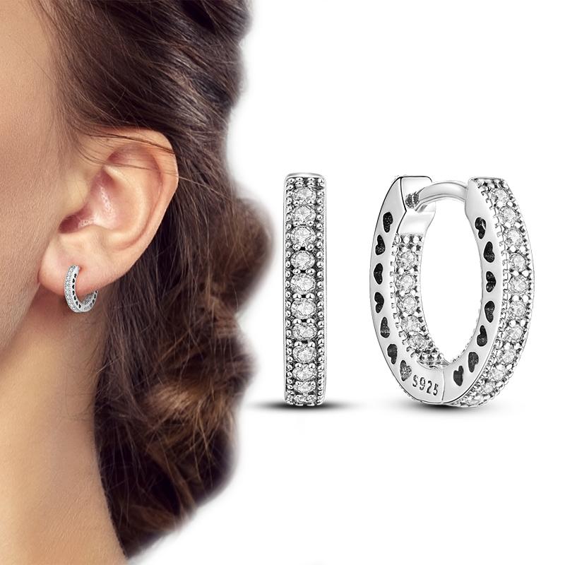 Серьги-гвоздики из натурального серебра S925 с перьями любви, оригинальные подвески-кольца для женщин и девочек, серьги-гвоздики, ювелирные изделия, подарки