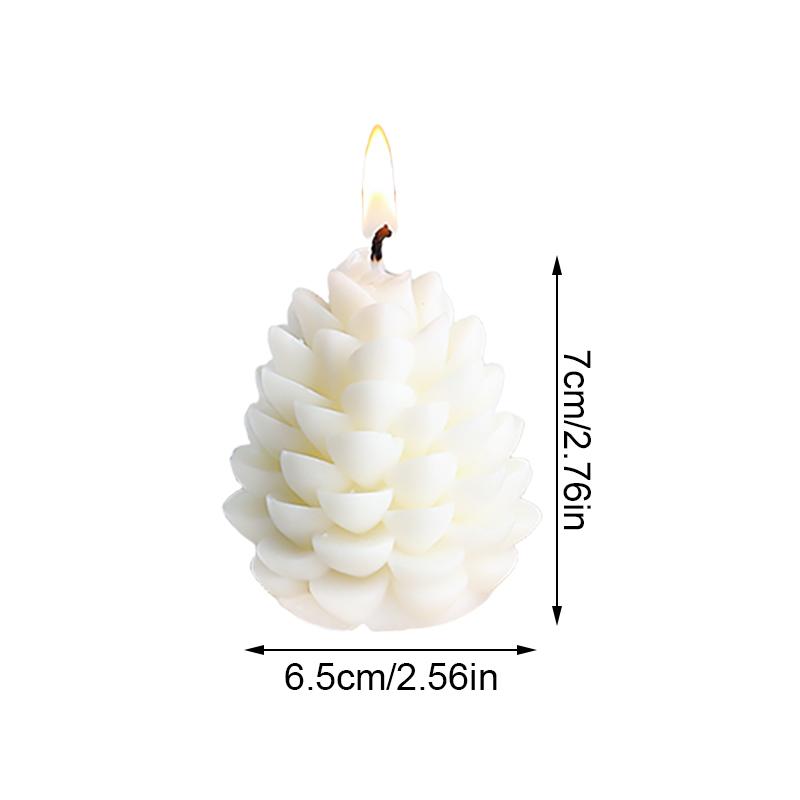 1 шт. Ароматические украшения для вечеринки, смесь соевого воска, подарки, стерео рождественское украшение, имитация сосновой шишки, домашний декор, 2 цвета