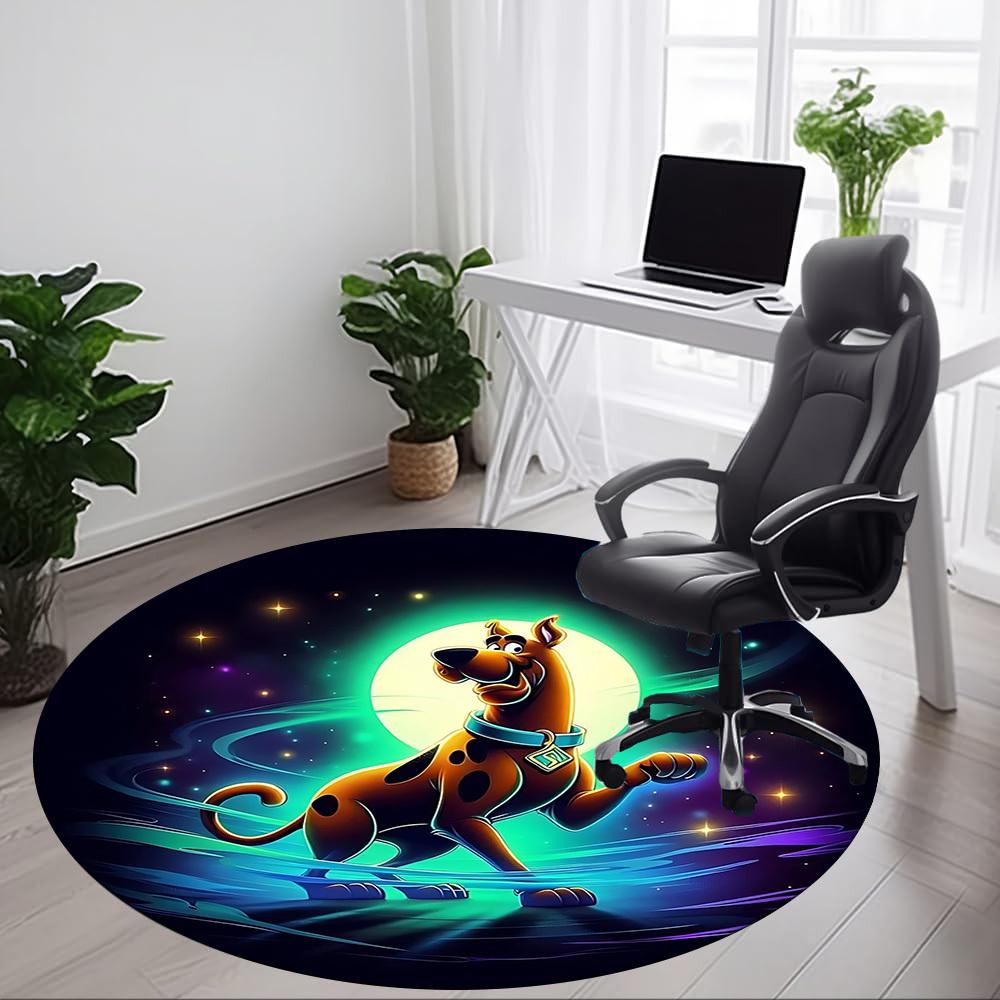 1pc Scooby-Doo Chair Carpet for Office Non-Slip,Machine Washable Rug for Office, Room - Holiday Decor - Machine Made yy251017218