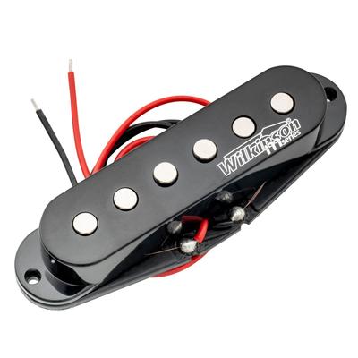 Керамический гитарный миддл-звукосниматель Wilkinson LOW GAUSS Vintage Tone, черный, в стиле Strat