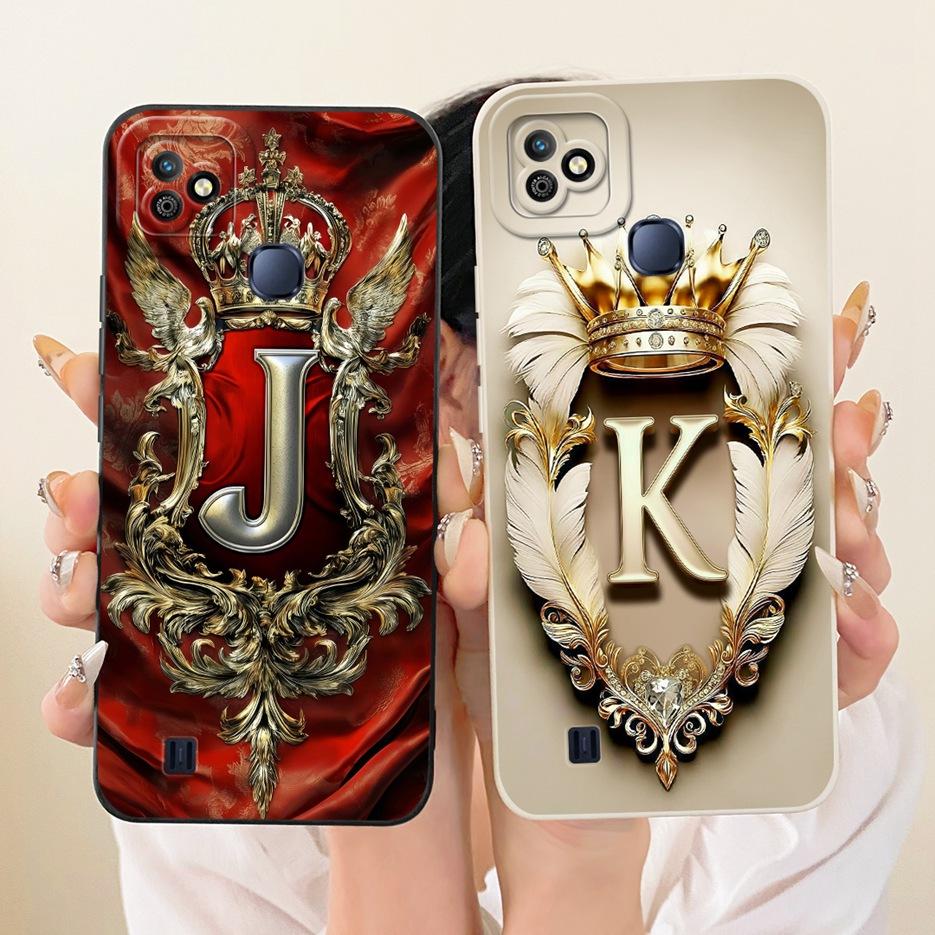 For Infinix Smart HD 2021 Case X612B X612 Cute Crown Letters Cover Shockproof Soft Silicone Case For Infinix Smart HD 2021 Shell