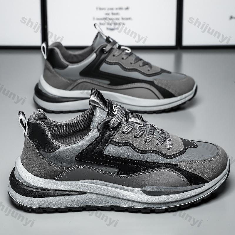 Men's Fashion Casual Shoes Lace Up Comfort Breathable Running Sneakers Men Trendy Flat Bottom Casual Sneakers Zapatillas Hombre