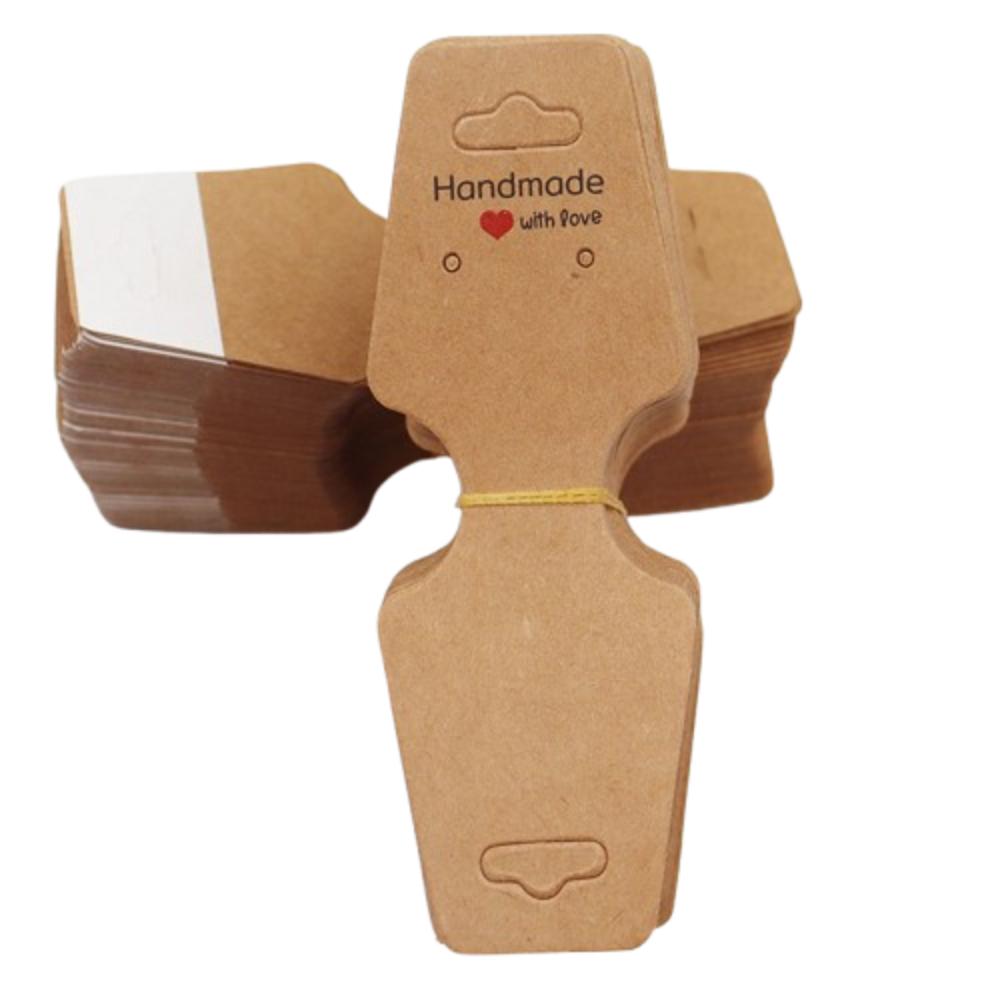 100pcs Foldable DIY Jewelry Display Card Jewelry Packaging Card Suitable for Jewelry Price