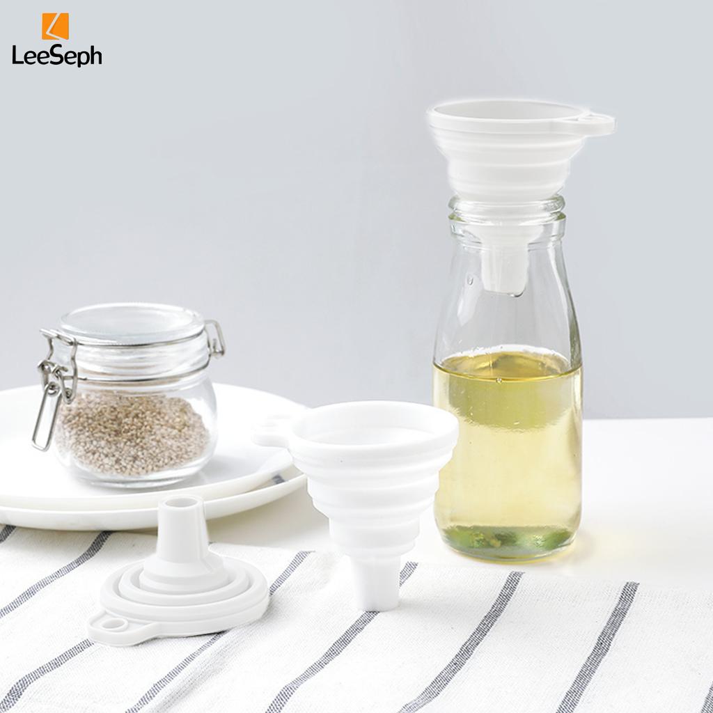 Набор дозаторов для кофейного сиропа Leeseph с 1 складной воронкой, многоразовые стеклянные бутылки с насосом для сиропа, пресс-диспенсер, 500 мл/16,9 унций