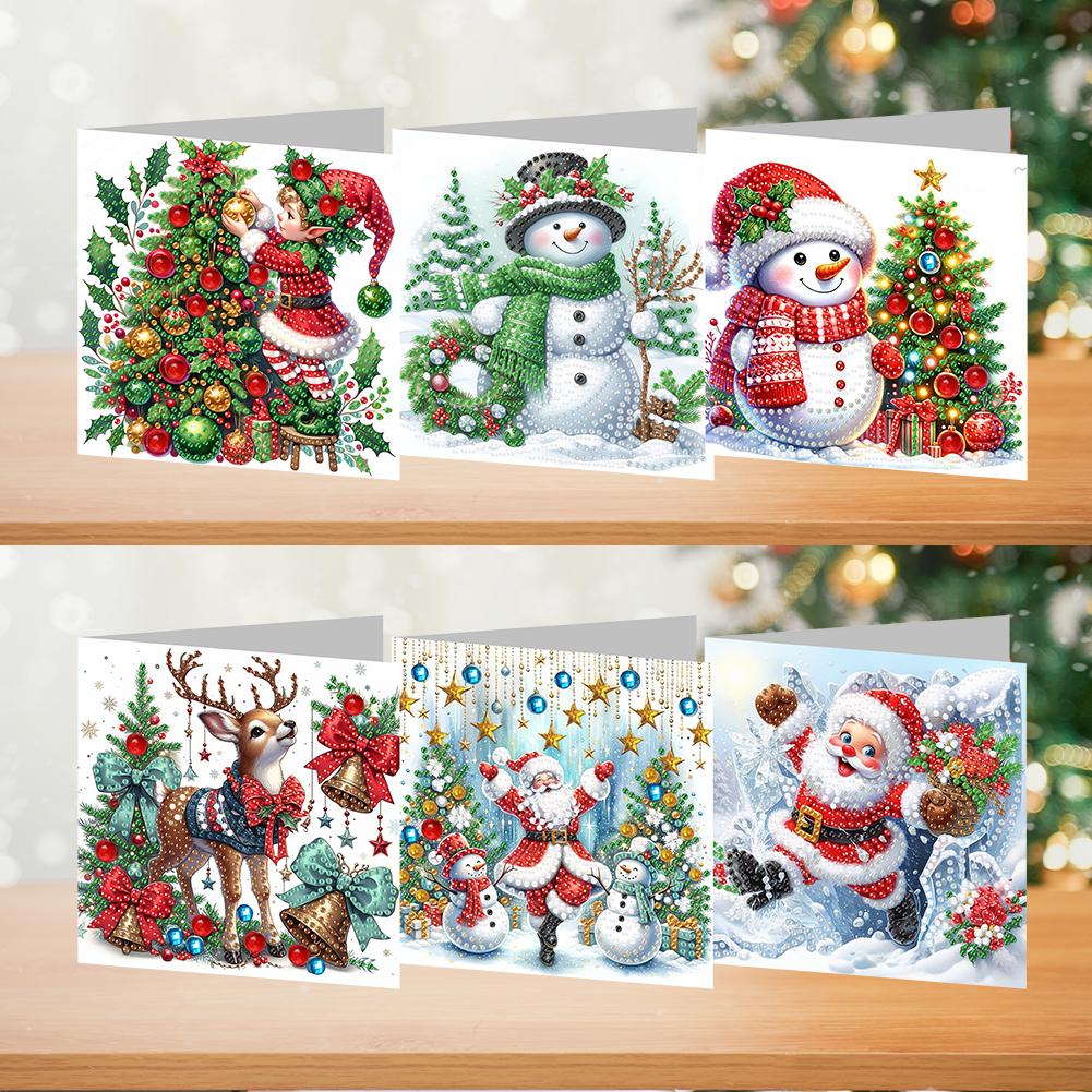 5D DIY Diamond Painting New Christmas Card Festival Greeting Card Handmade Diamond Embroidery Painting Art Kit 2025