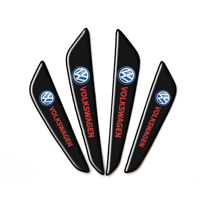 For VOLKSWAGEN VW Car Sticker Door Edge Guards Trim Molding Protection Strip Car Crash Barriers For Volkswagen VW Polo BEETLE PA