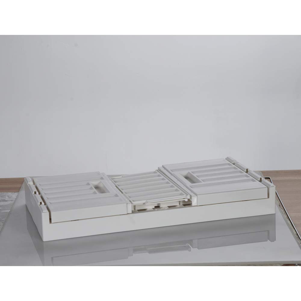 Складной контейнер TRUSCO с крышкой 45 л, белый ящик для хранения, ящик для хранения TCT45-W