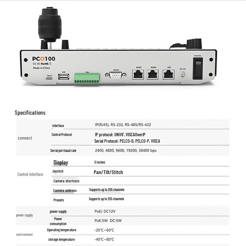 NEOLIVE PCO100 PTZ Camera Controller
