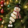 DIY Crochet Kit for Beginners Snowman Door Hanger Kit, Handmade Holiday Craft Winter Home Decor Set Christmas Wall, Window, New Year Party Decoration