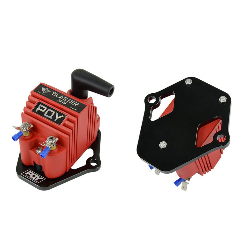 VR - Universal Blaster Ss 12V High Output External Male E-Core Ignition Coil With Kits Adaptor + Bracket Mount Kit