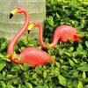Looking Flamingo Plastic Grassland Ornaments Lawn Figurine Statues