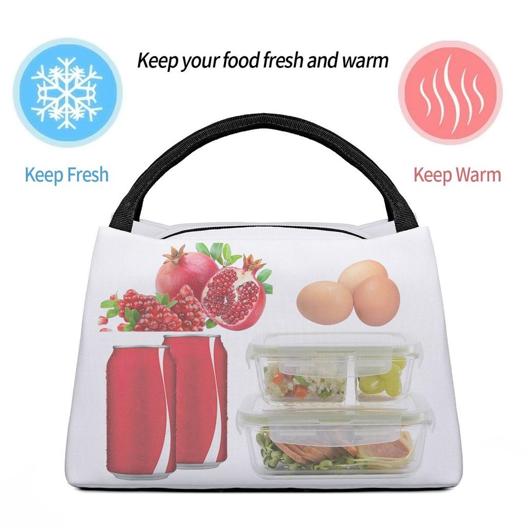 1pc reusable refrigerated bag, insulated bag, and insulated lunch bag with colorful butterflies, suitable for camping, picnickin