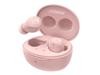 JVC Kenwood Victor HA-A6T-P Wireless Earbuds, Bluetooth Ver. 5.4, 23 Hours of Playtime, with Microphone, Compact, Lightweight, Waterproof, Pink