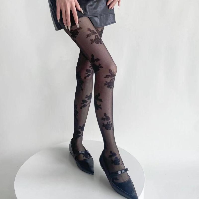 Сексуальные розовые колготки женские Collant Femme тонкие прозрачные колготки ажурные колготки с татуировкой Collant Femme Medias Fantaisie чулочно-носочные изделия