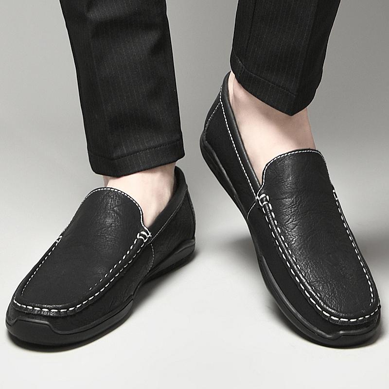 Обувь из натуральной кожи. Мужские лоферы. Удобная повседневная обувь. Мужские мокасины на плоской подошве. Мужская обувь.