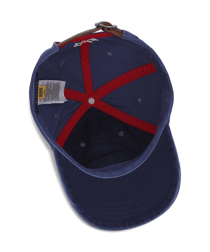 Кепка-бейсболка POLO RALPH LAUREN из твила с вышивкой флага - Темно-синяя