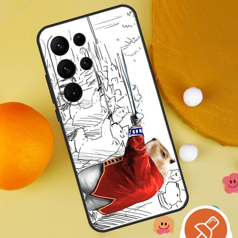Cute Cartoon Capybara Phone Case For Samsung Galaxy S25 Ultra S24 S23 S22 S21 Ultra S9 S10 Plus S20 FE Funda Cover