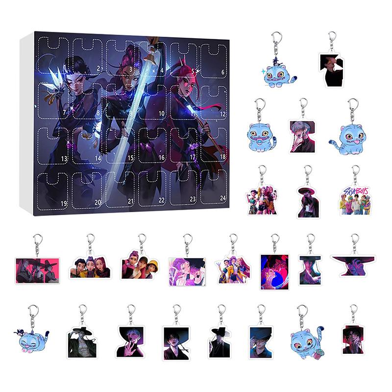 Календарь Адвента для охотников, Календарь обратного отсчета в виде брелока с 24 игрушками-брелоками, подарки, украшения, календарь Адвента