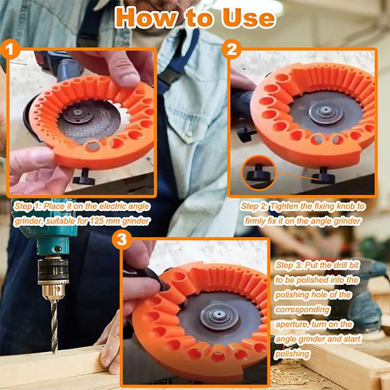 Многоцелевой заточной станок для сверл, полировка, шлифовальный инструмент, 125-миллиметровая угловая шлифовальная машина, детали для сверл 2-13 мм