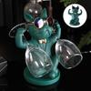 Стойка с мультяшными животными Держатель для бутылок Миниатюрная фигурка для шкафа ресторана Декор кафе Кухня