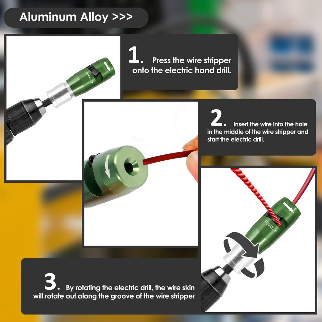 1/5 набор инструментов для зачистки проводов и скручивания проводов, набор инструментов из алюминиевого сплава для зачистки электрических проводов, регулируемый инструмент для зачистки кабеля