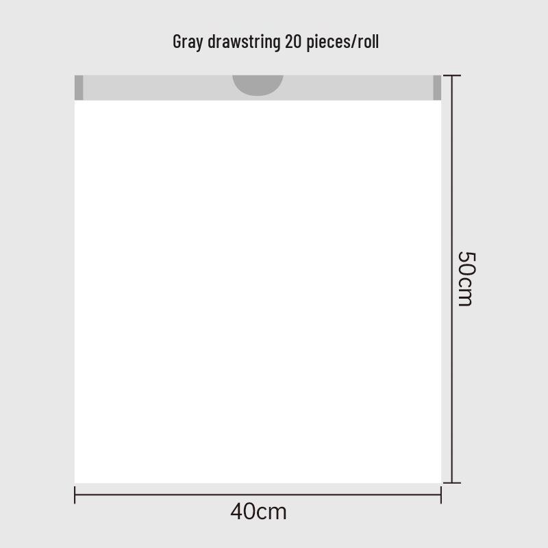 Утолщенные мусорные мешки с автоматической затяжкой для уборки дома