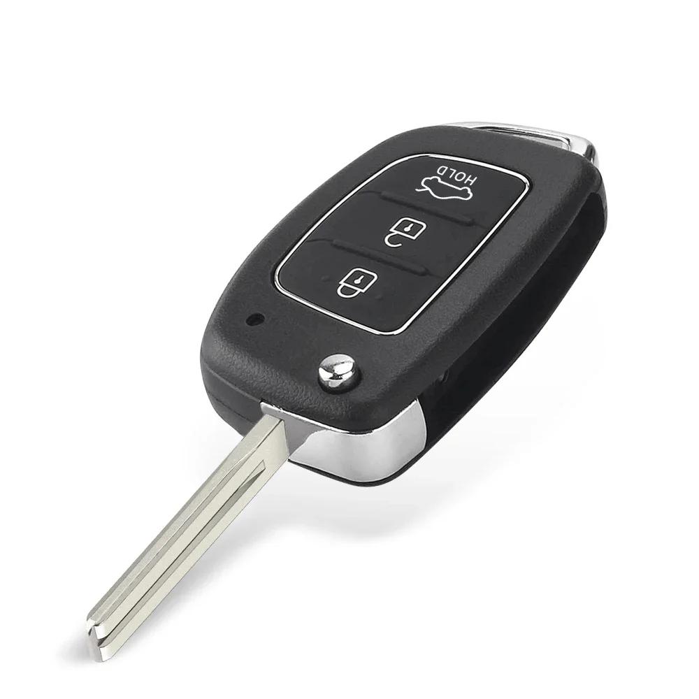 Чехол-заготовка для выкидного ключа Hyundai Solaris Ix35 Ix45 Elantra Santa Fe Hb20 Verna Hy15/Hy20/Toy40