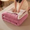 Коралловое флисовое осенне-зимнее теплое одеяло для кровати, 3-слойное утолщенное фланелевое одеяло, мягкое удобное теплое одеяло, можно стирать