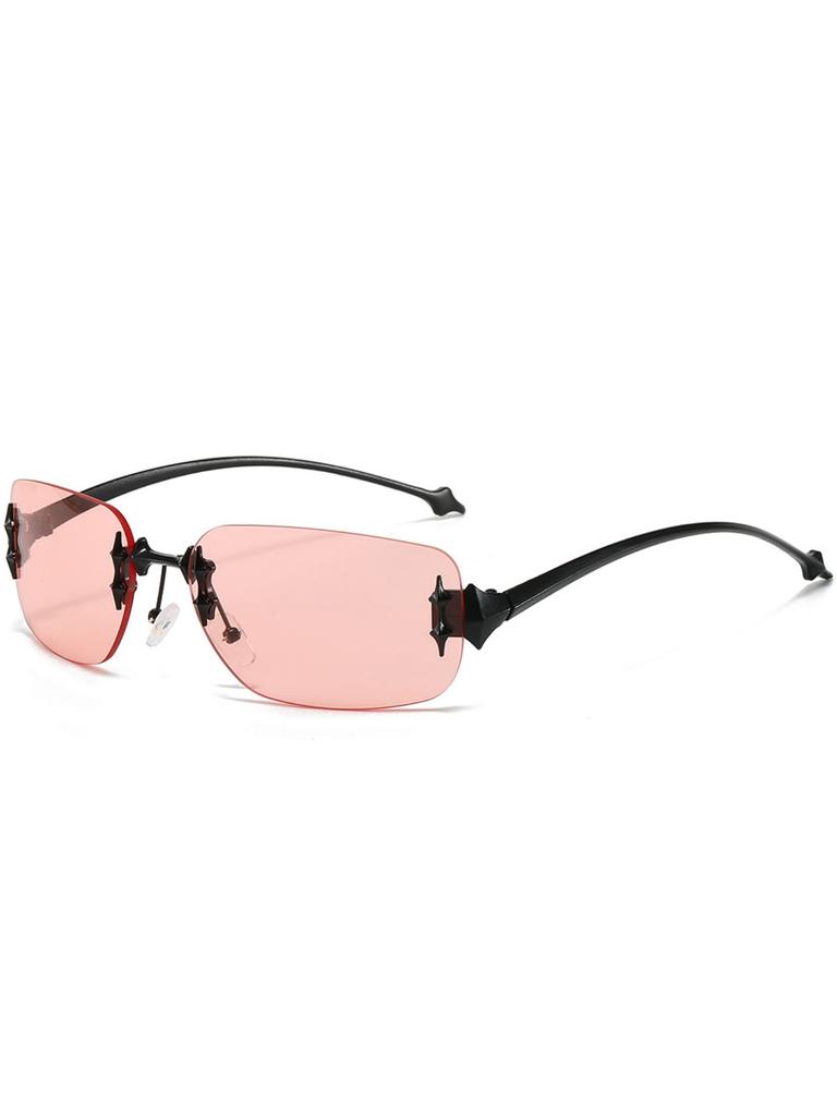 Fashion new demon rimless element sunglasses personality Miding decorative sunglasses trend y2k for Daily Use for Daily Use