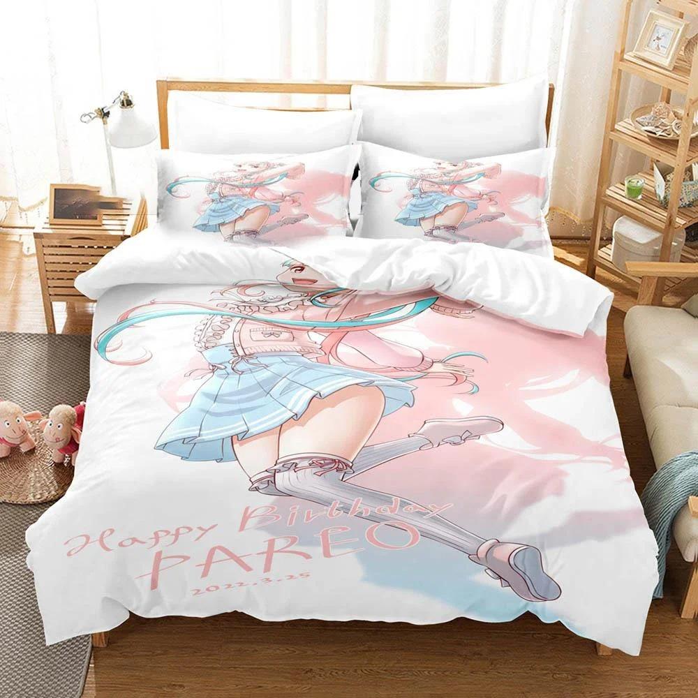 Raise A Suilen Reona Nyubara Комплект постельного белья для мальчиков и девочек Twin Queen Size Пододеяльник Наволочка Детская кровать Взрослый Домашний Текстиль