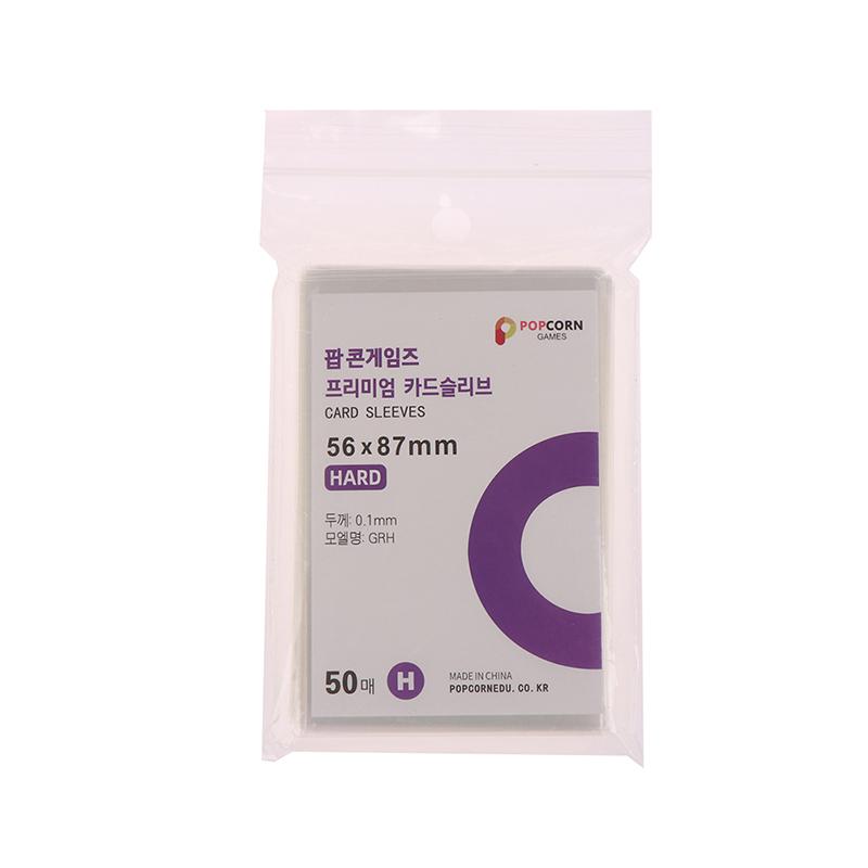50/100 шт., рукава для карточек с попкорном, прозрачная, не содержащая кислоты, нескользящая защитная пленка без CPP