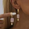 Fashionable Purple Light Heart Earrings For Women Fall Collection 2023