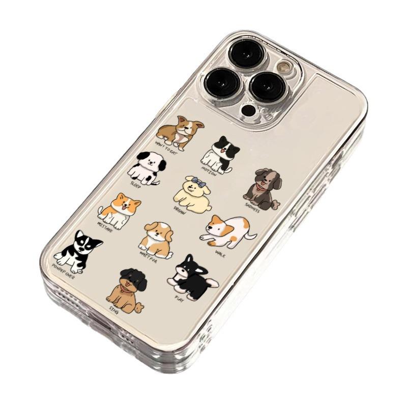 Adorable Puppy Expression Case for Apple 15/14/13/12/11/PRO/PROMAX/XSMAX/XR/X