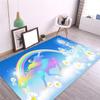 3d Unicorn Pattern Floor Mat Home Antifouling Rectangular Carpet Wedding Kitchen Living Room Dining Table Coffee Table Mat
