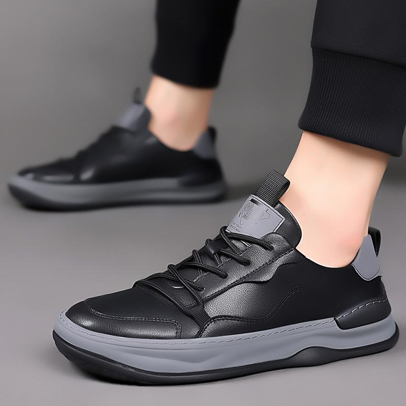 Fashion High Quality Man Luxury Designers Outdoor Sneakers Fashion Comfy Casual Leather Walking Shoes Antiskid Flat Tenis Masculino Shoe