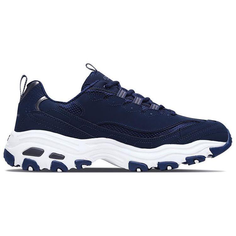 Skechers Кроссовки DLites Series на шнуровке, низкие, повседневные, мужские, темно-синие 52675-NVY
