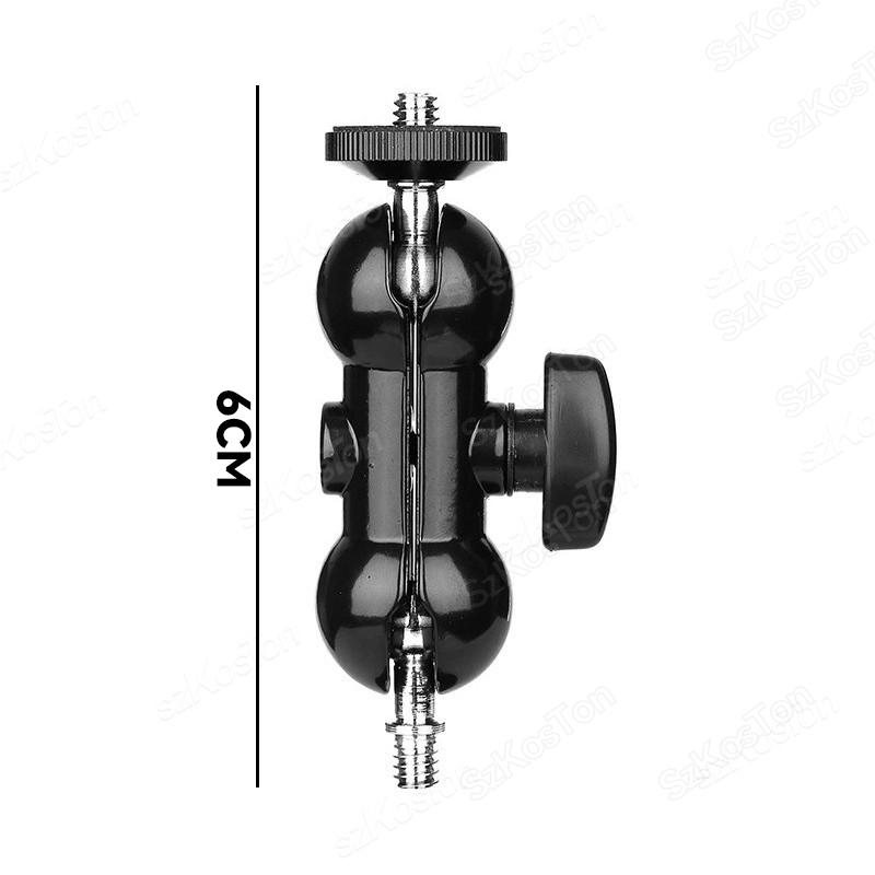 Металлическая двойная шаровая головка Magic Arm с 1/4''винтовым удлинительным креплением для DSLR камеры монитора видео микрофона штатива