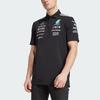 Adidas Мужская уличная футболка-поло Mercedes AMG Petronas Formula One Team черного/белого цвета JW5391