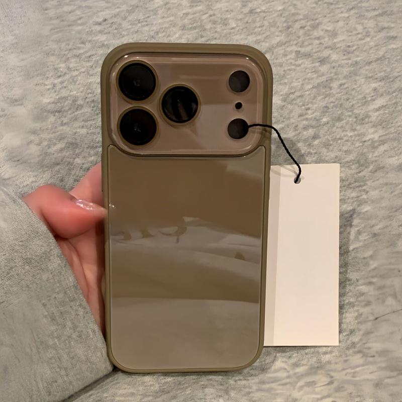 Luxury Candy Color Tempered Glass Camera Protection Case for iPhone 17 16 15 14 13 12 Pro Max Shockproof Bumper Hard Back Cover