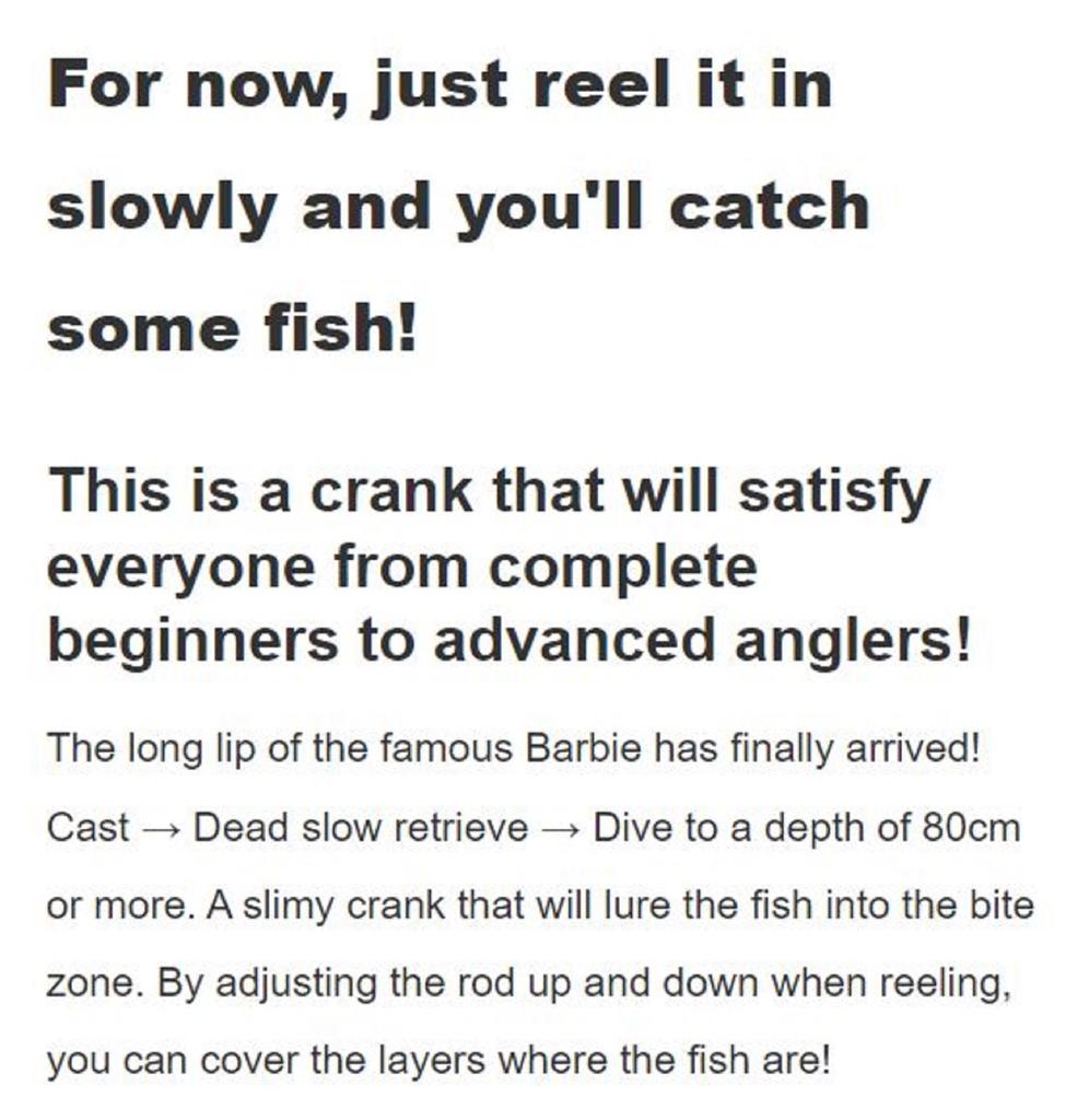 Rob Lure Barbie Long F 50.5mm 1.6 Grams Floating Lure 10 (4927)