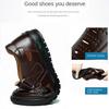 Men Sandals Summer  Cozy Hollow Non-slip Soft Cool Lighted Breathable All-match Classic Wearable Fashion Casual Leather Sandals