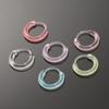 10 шт. цветные серьги-кольца из смолы, милые крошечные серьги для женщин и девочек, простые универсальные украшения с пряжкой, аксессуары, подарки