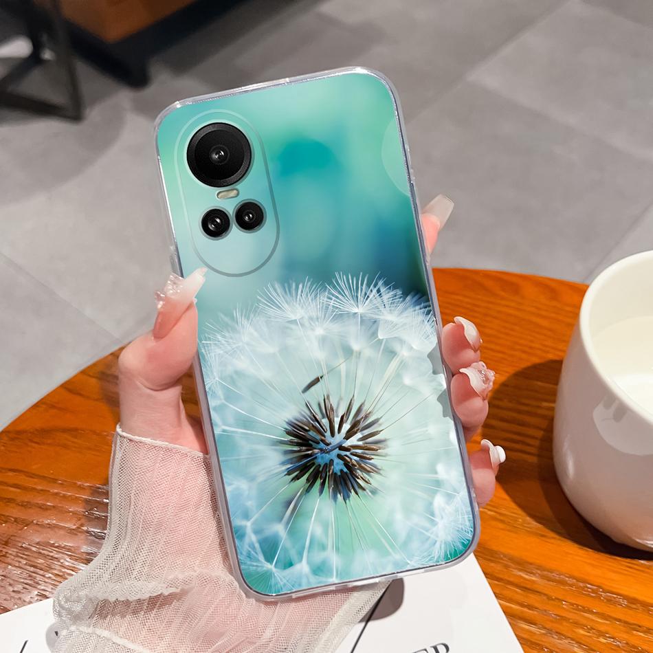 Чехол для Oppo Reno 10 Pro 5G Специальный Мягкий Силиконовый Прозрачный Противоударный Чехол для Телефона для Oppo Reno10 10Pro Задняя Крышка Funda Capa