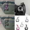 Stylish 3D Headphone Keychain Bag Pendant for Backpacks User Friendly Resin Creative Gift for Friends and Students