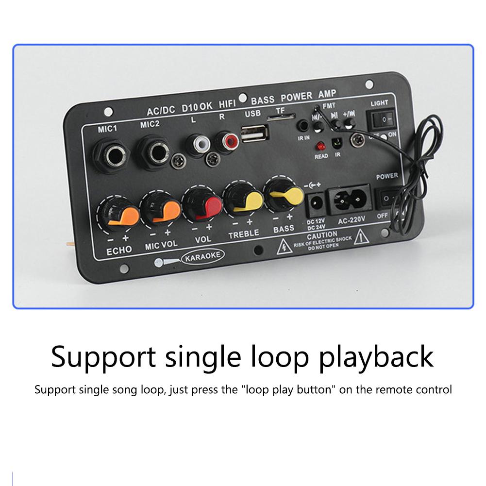 D10 12 В 24 В Bluetooth-совместимый цифровой усилитель мощности сабвуфера