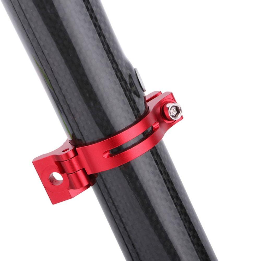 Red Black Bicycle Front Derailleur Clamp Aluminum Alloy Adapter New Braze-on Convertor
