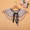 Polka Dot Embroidery Double-Layer Embroidery Fake Collar Small Shawl Decorative Collar E-Commerce Second Batch