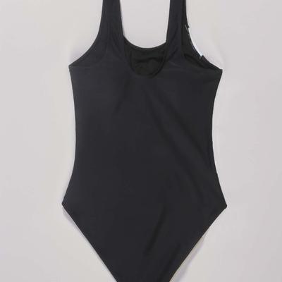 Однотонный раздельный купальник бикини с высокой талией, женский купальник