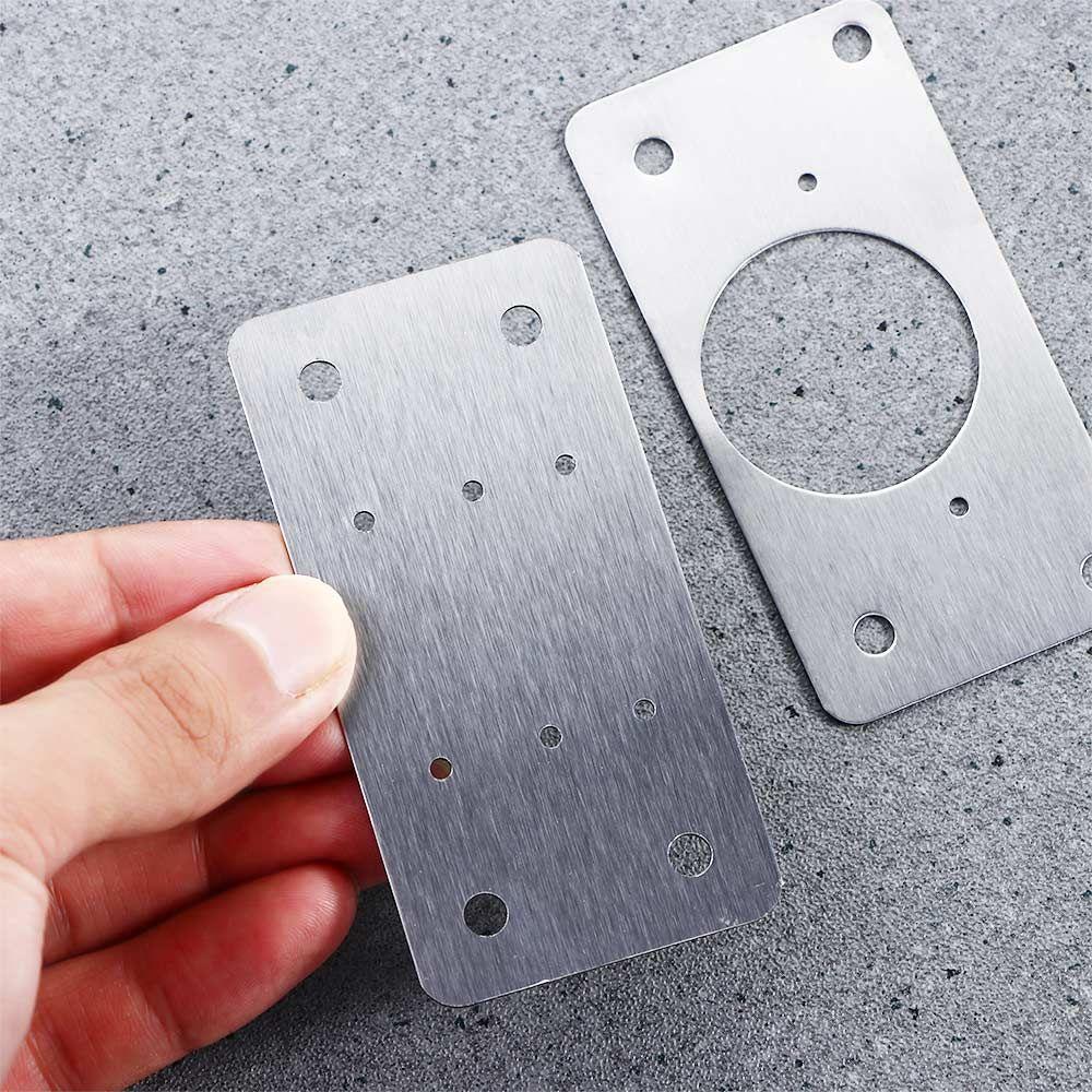 with Screws Window Repair for Door,Furniture Stainless Steel Hardware Tools Cabinet Hinges Home Improvement Hinge Repair Plate