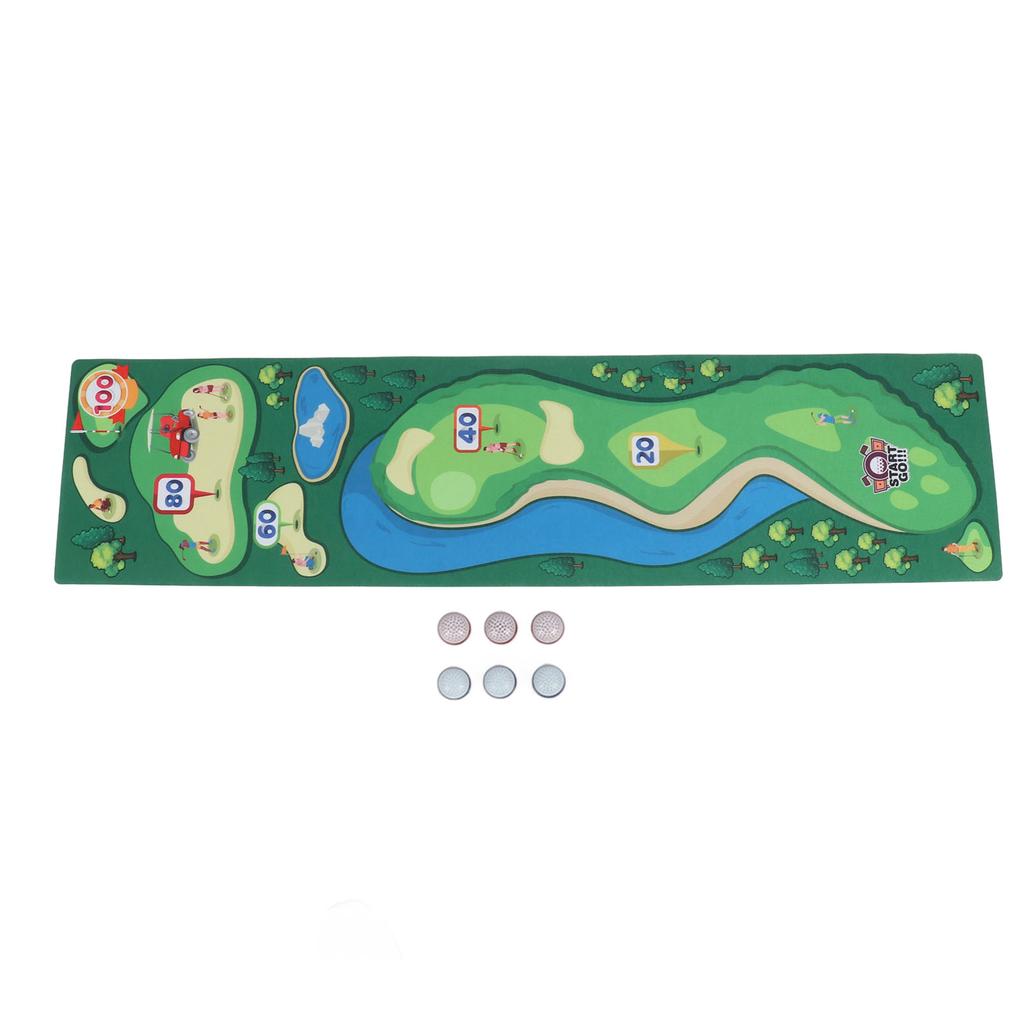 Kids Tabletop Game Educational Portable Putting Game Mat Toy for Indoor Party Family Gathe